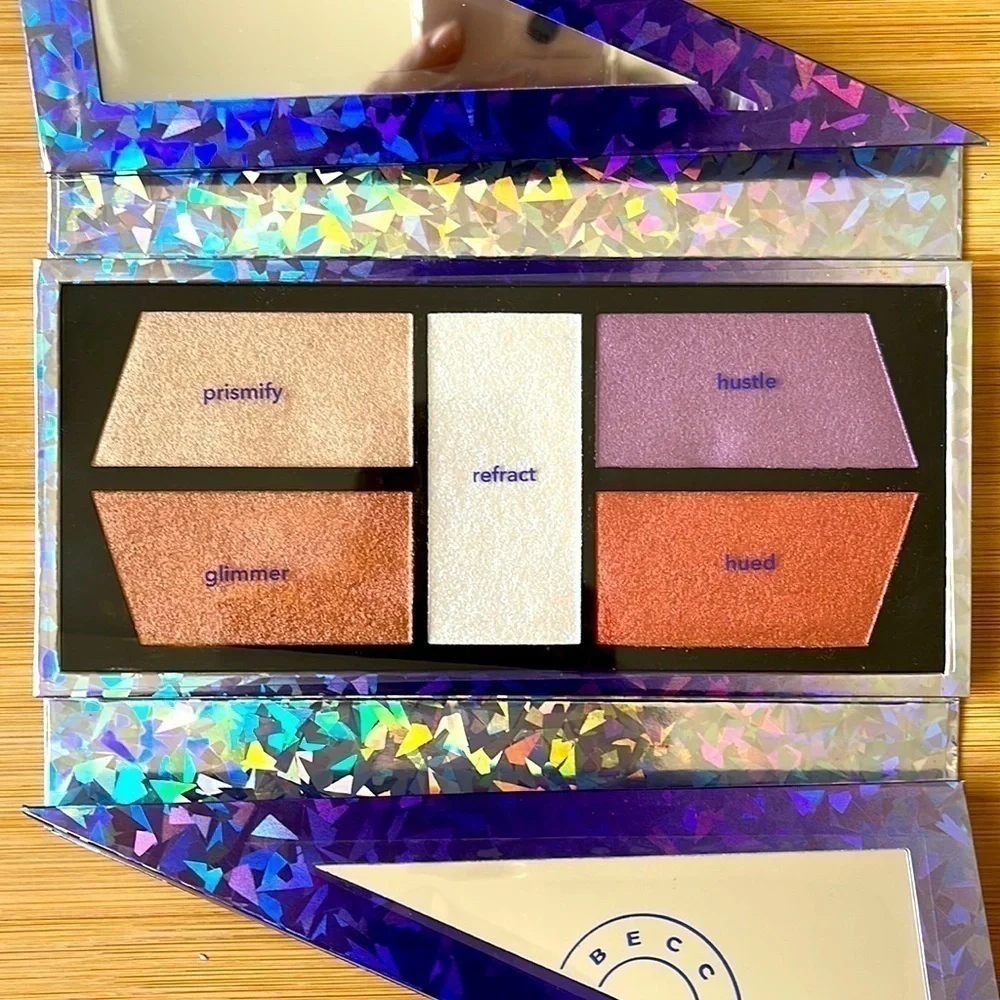 Brand New BECCA X Barbie Ferreira Prismatica Face & Eye Palette Highlight Blush